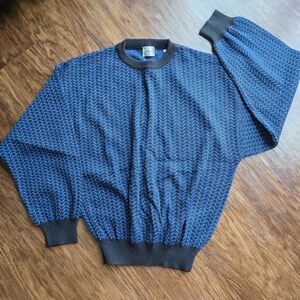Vintage Linea Uomo Zigzag Sweater‎ Made in Italy Size M